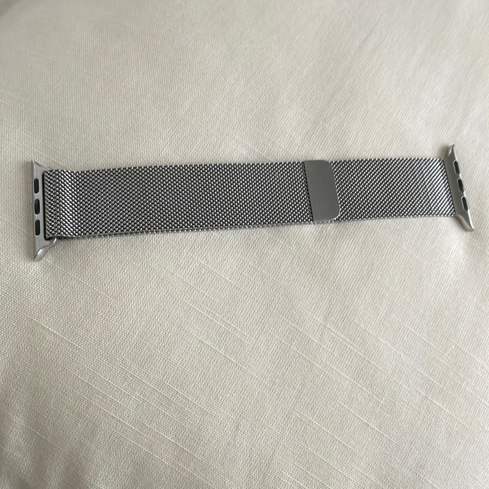 Silver Milanese Loop Apple Watch 42mm,44mm,45mm